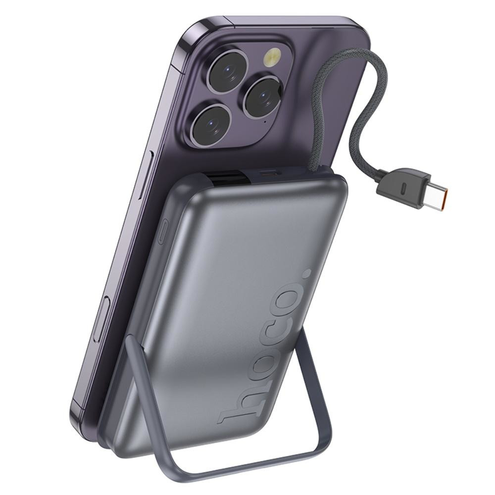 Універсальна мобільна батарея Hoco Q43, 10000mAh, PD 20W, Gray - 8