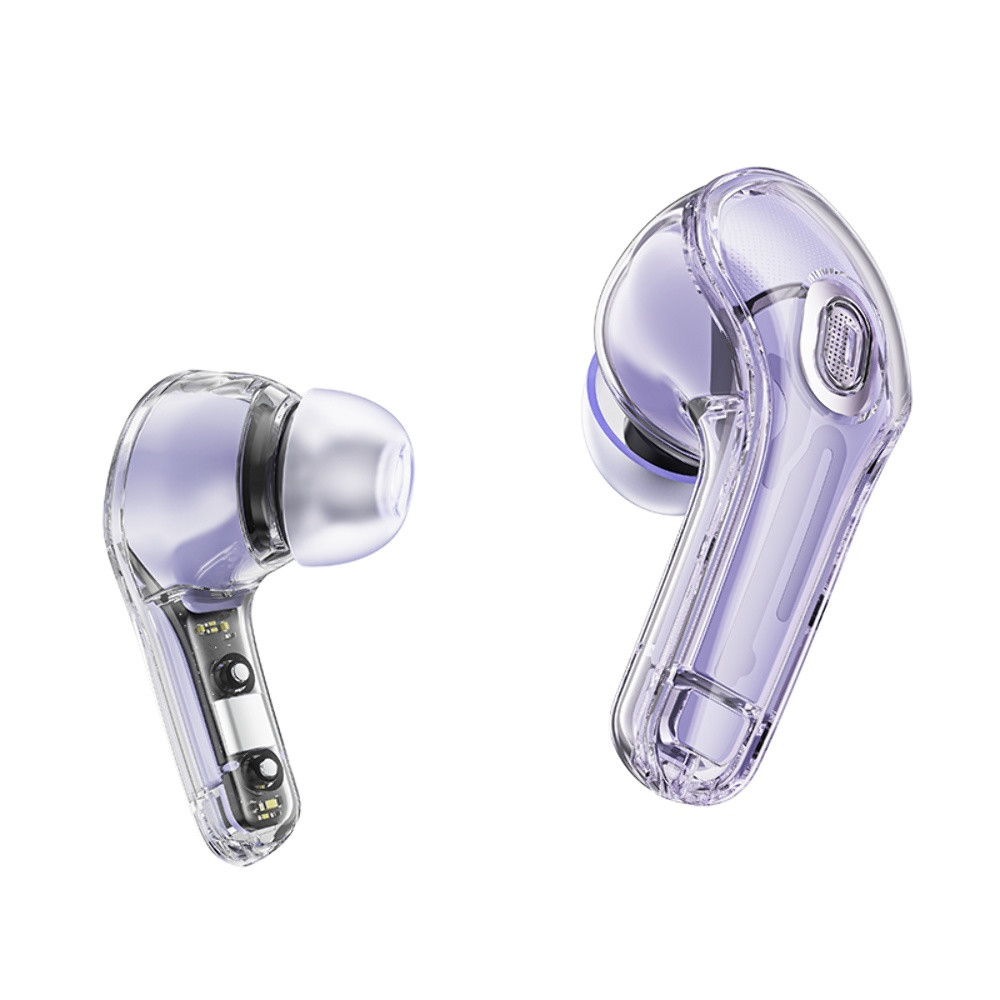 Безпровідна гарнітура Acefast T8 Crystal, Alfalfa Purple - 11
