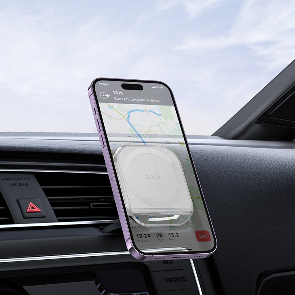 Автотримач Hoco H42 магнітний, White - 2