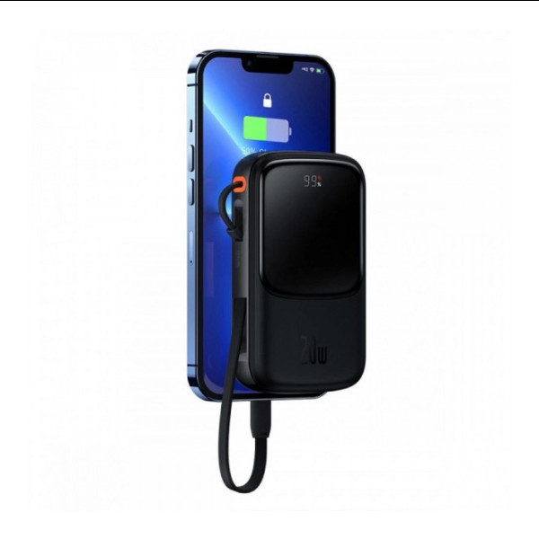 Універсальна мобільна батарея Baseus Qpow Pro, Digital Display, 10000mAh, Black - 5