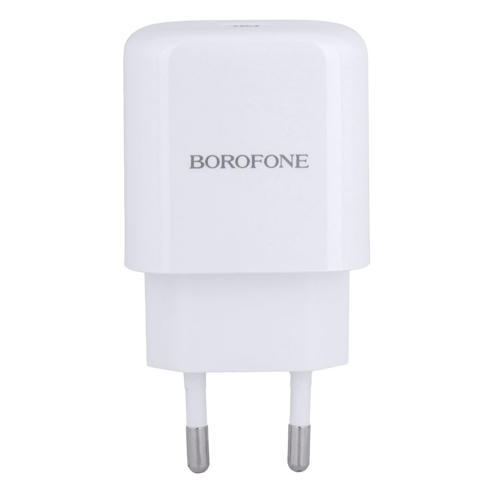Зарядний пристрій Borofone BN3 Premium PD 20W QC3.0 White - 1