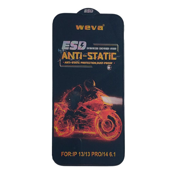 Захисне скло Weva ESD Anti-Static для iPhone 14 Pro (0,4 mm) Black - 1