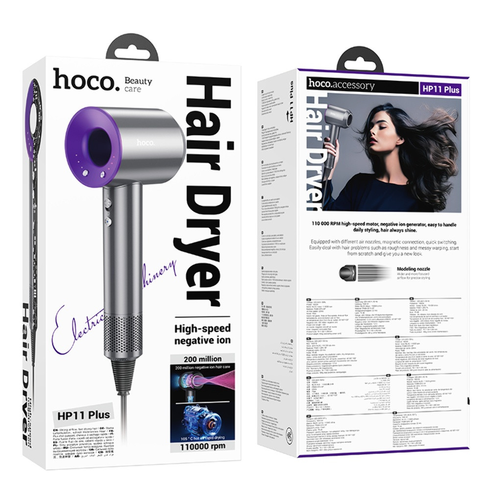 Фен Hoco HP11 Plus, Purple - 2