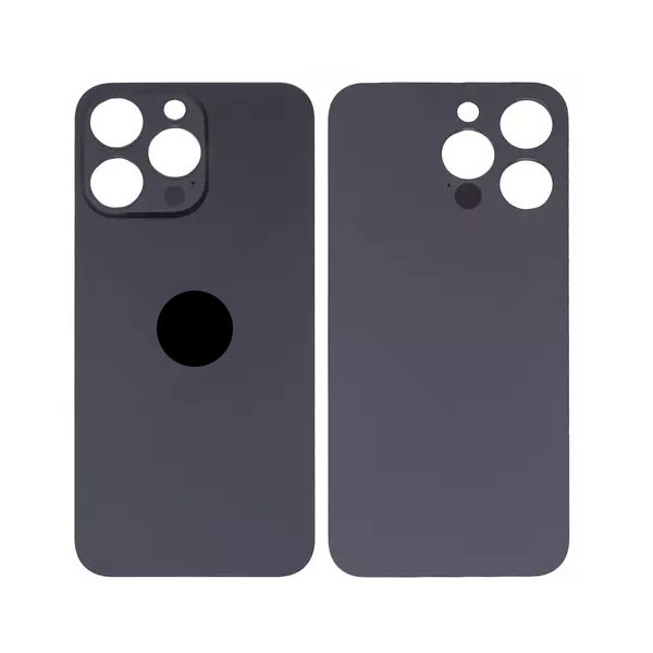 Задня кришка для iPhone 15 Pro Max, High Copy, Big Hole, Black - 1