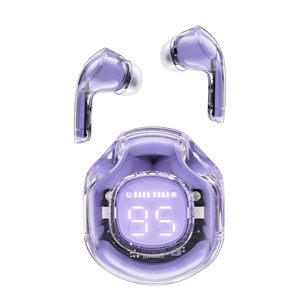 Безпровідна гарнітура Acefast T8 Crystal, Alfalfa Purple - 9