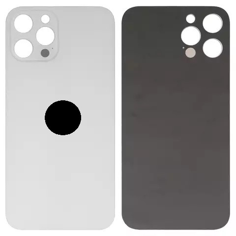 Задня кришка для iPhone 12 Pro Max, Small Hole, Silver - 1