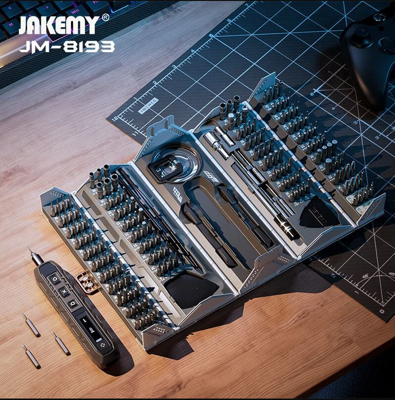 Електровикрутка Jakemy JM-8193, 180 in 1, з набором біт - 2