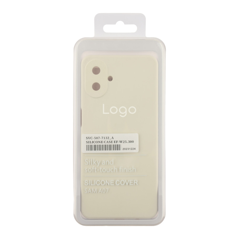 Чохол Liquid Silicone для Samsung A075 Galaxy A07, White - 3