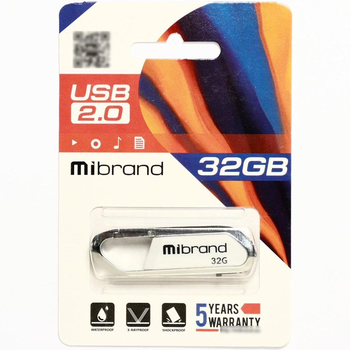 Флешка Mibrand USB 2.0 Aligator 32Gb White - 2