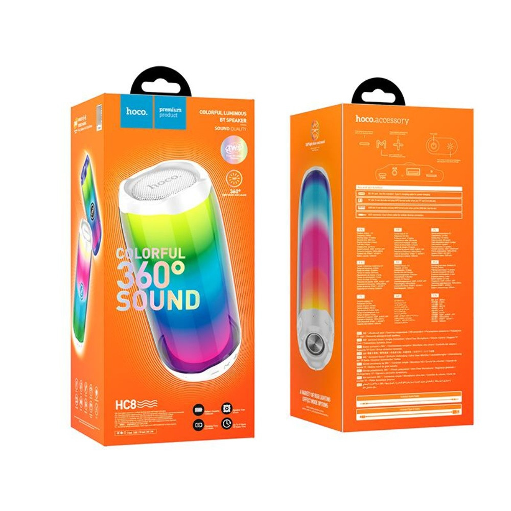 Безпровідна колонка Hoco HC8, White - 3