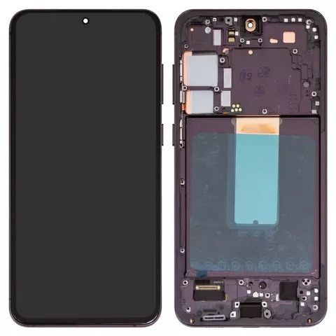 Дисплейний модуль для Samsung S916 Galaxy S23 Plus, з рамкою, High Copy, OLED, Black - 1