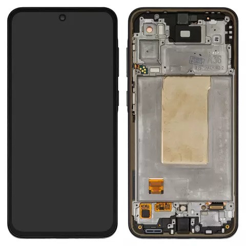 Дисплейний модуль для Samsung A366 Galaxy A36, з рамкою, Original PRC, Black - 1