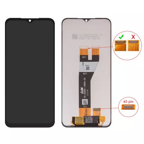 Дисплейний модуль для Samsung A146P Galaxy A14 5G, High Copy, 40 pin, Black - 1