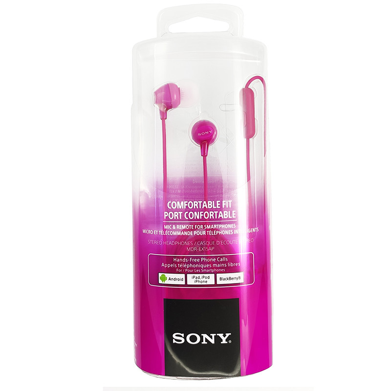 Гарнітура Sony EX-15AP Pink - 3