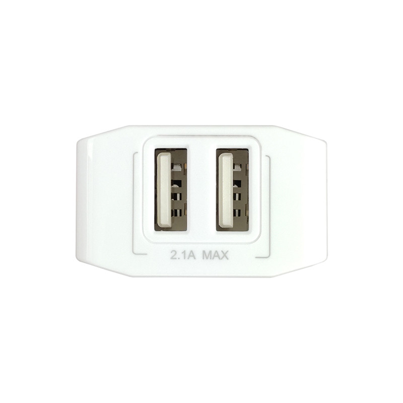 Зарядний пристрій Baseus Mini Dual USB Charger 2xUSB, 2.1A, White - 2