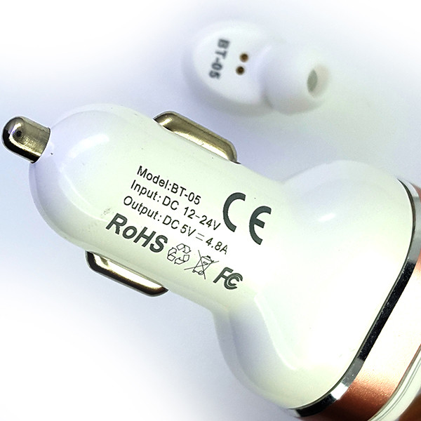 Безпровідна моно гарнітура Konfulon BT-05 (Car Charger Adapter) - 4