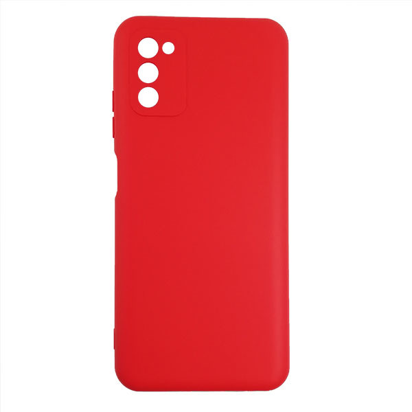 Чохол Silicone Case for Samsung A03s Red (14) - 1