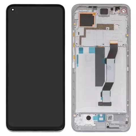 Дисплейний модуль для Xiaomi Mi 10T, Mi 10T Pro, з рамкою, Original PRC, Lunar Silve - 1