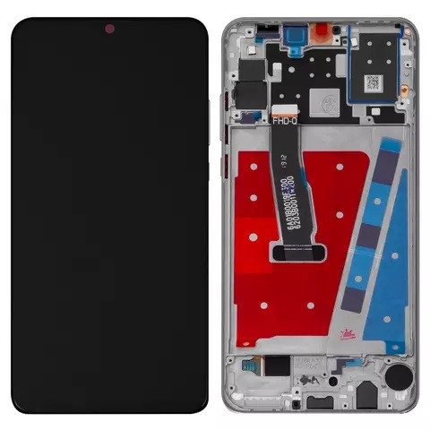 Дисплейний модуль для Huawei P30 Lite, з рамкою, High Copy, White - 1