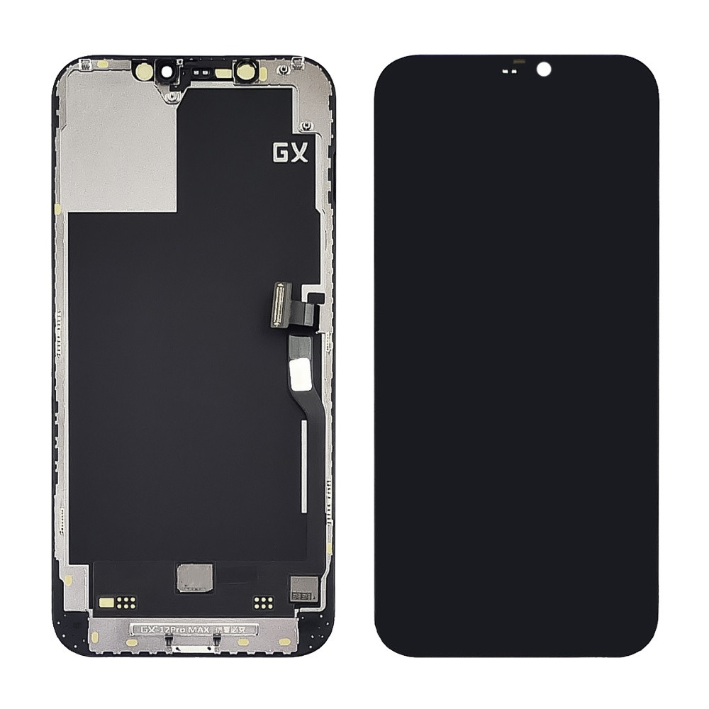 Дисплейний модуль KIT для Apple iPhone 12 Pro Max, GX OLED, Black - 1