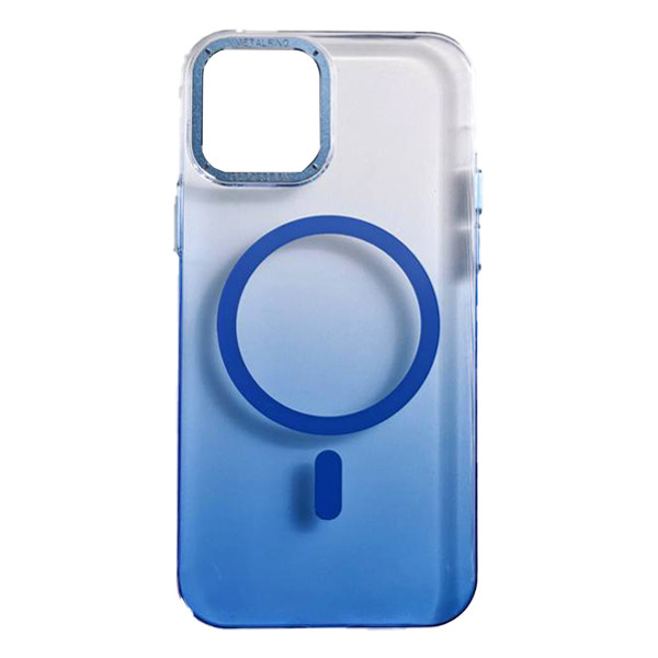 Чохол Gradient Metal Frame with Magsafe iPhone 14 Blue - 1
