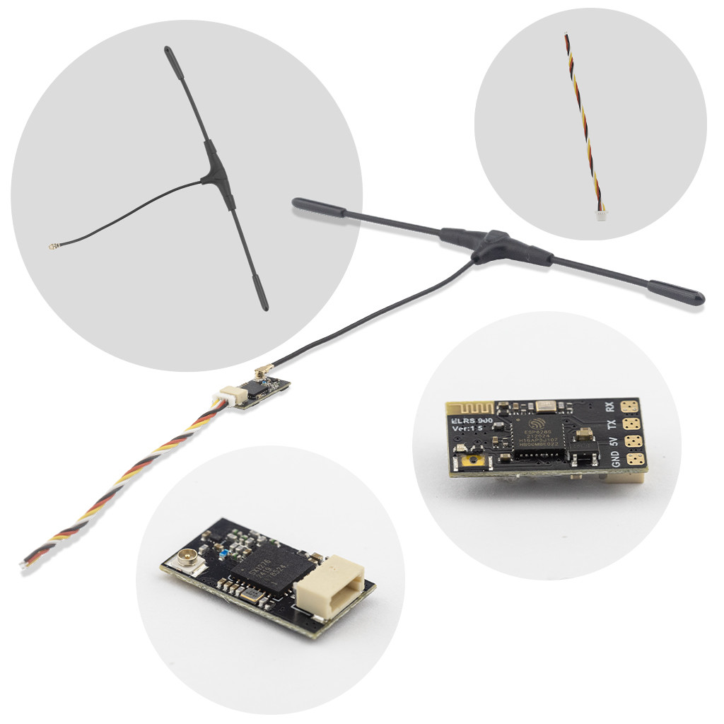 Приймач BetaFPV 900 RX, ELRS 900 MHz, з антеною Immortal T - 1