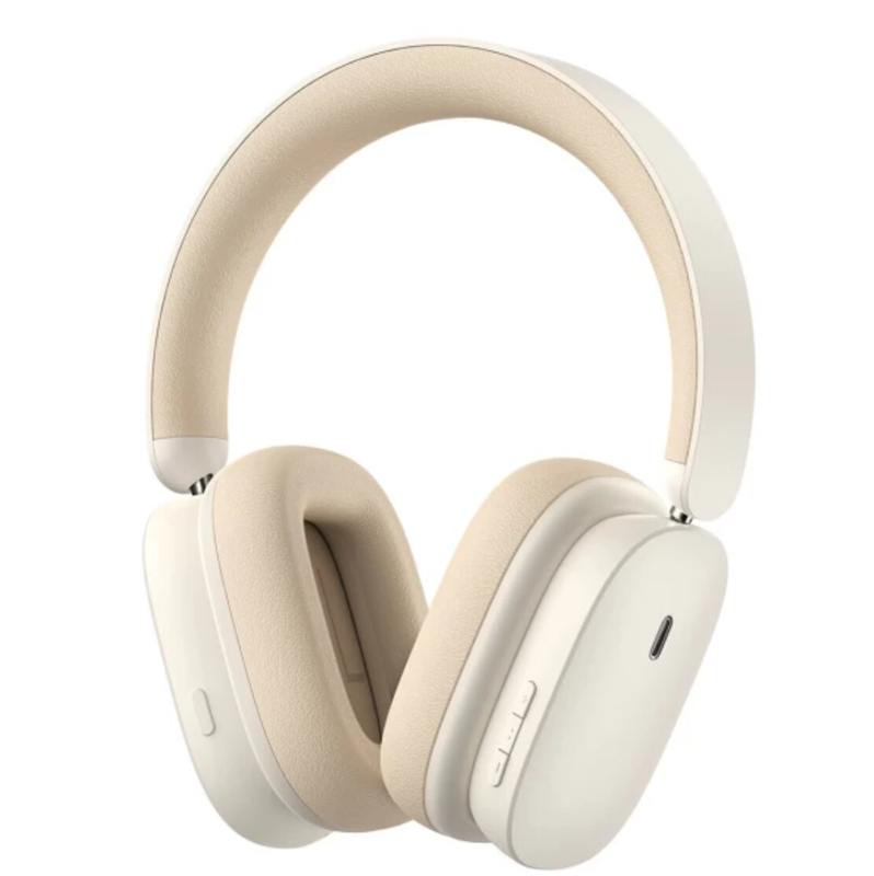 Безпровідна гарнітура Baseus Bowie H1 Noise-Cancelling Wireless Headphones Rice White - 1