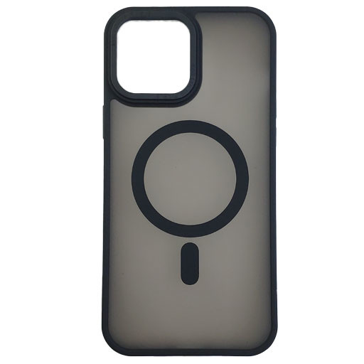 Чохол Stiff Cover Colorful Matte with Magsafe iPhone 13 Pro Max Black - 1