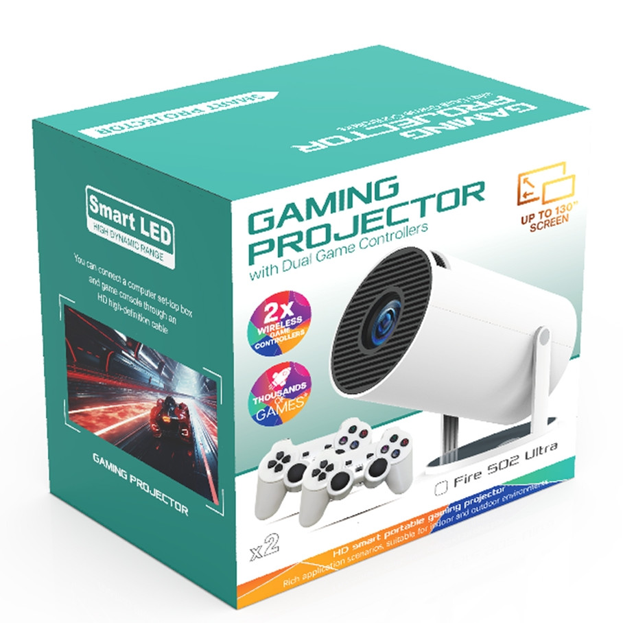 Проектор FIRE 502 Games, Ultra HD, White - 2