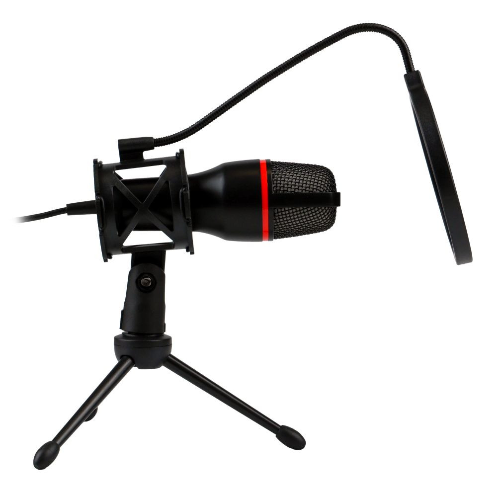 Мікрофон стримінговий провідний ME4-RGB, Black - 4