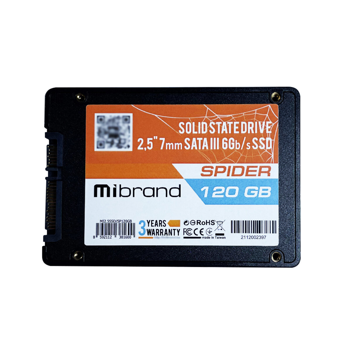 SSD Mibrand Spider 120GB 2.5&quot; 7mm SATAIII Bulk - 1