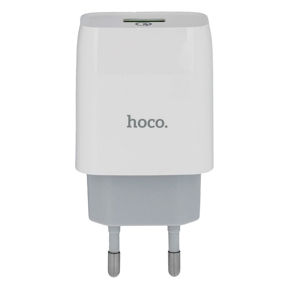 Мережевий Зарядний Пристрій Hoco C72Q, QC3.0, Cable Type-C, White - 2