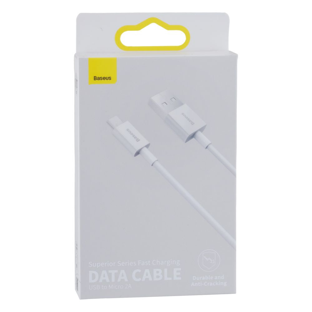 Кабель Baseus Superior Series Fast Charging Data Cable Micro 2A 1m White - 3