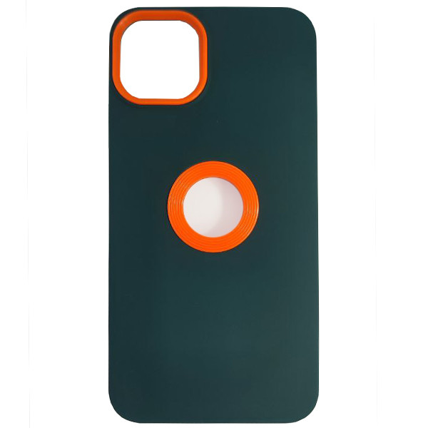 Чохол Silicone Hole Case iPhone 12/12 Pro Green - 1