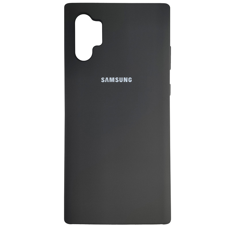Чохол Silicone Case for Samsung Note 10 Plus Black (18) - 1