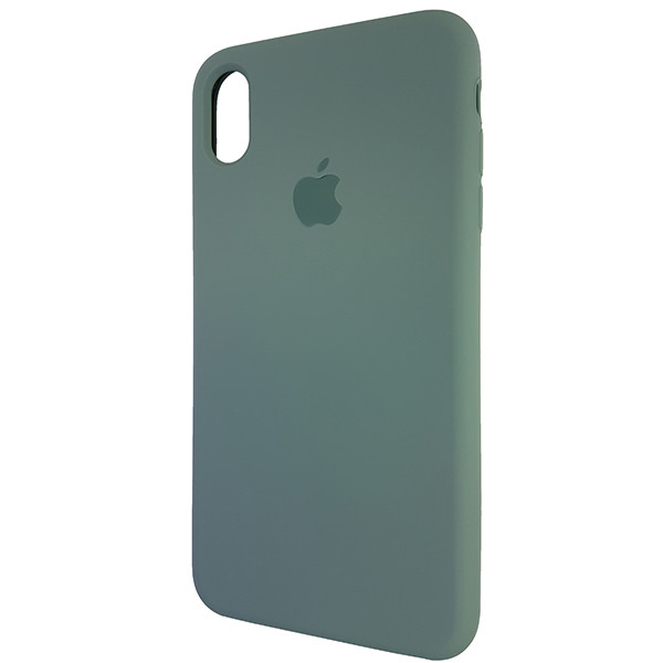Чохол Copy Silicone Case iPhone XS Max Wood Green (58) - 2