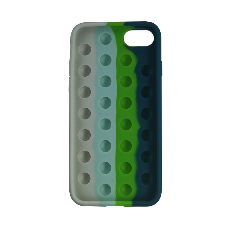 Чохол Pop it Silicon case iPhone 6/7/8  Blue+Green+White - 2