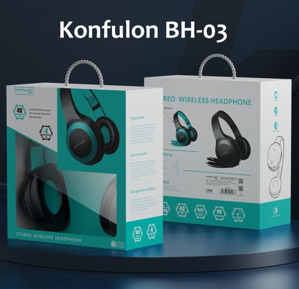 Безпровідна гарнітура Konfulon HS-B03 Black - 2