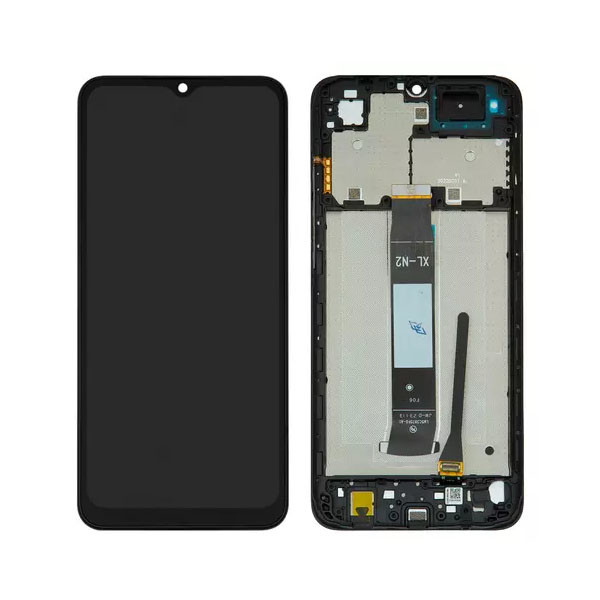 Дисплейний модуль для Xiaomi Poco C50, Poco C51, Redmi A1, Redmi A2, з рамкою, Original PRC, Black - 1