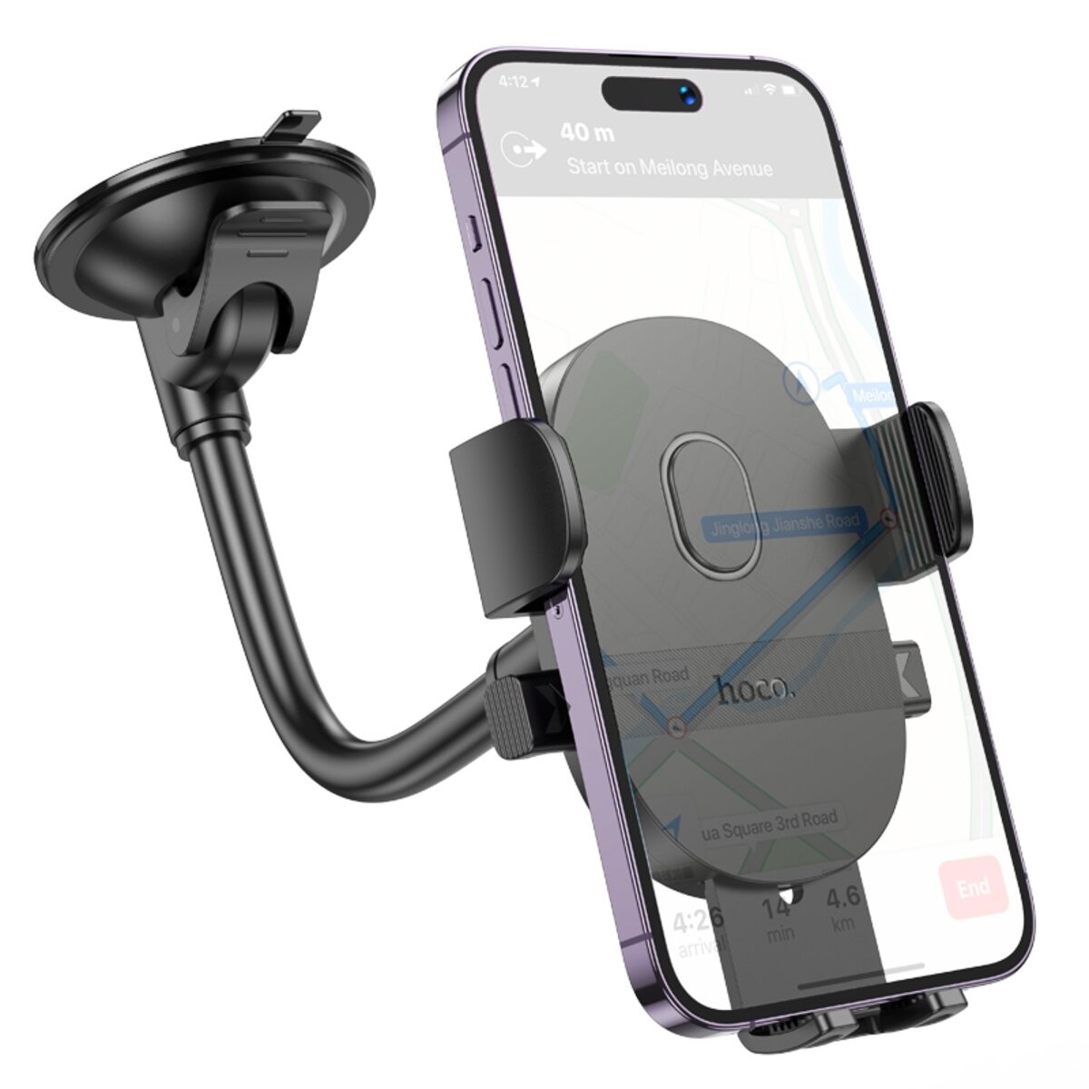 Автотримач Hoco H20 Mighty, Black - 7