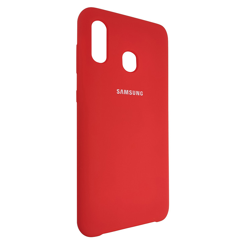 Чохол Silicone Case for Samsung A30 Red (14) - 2