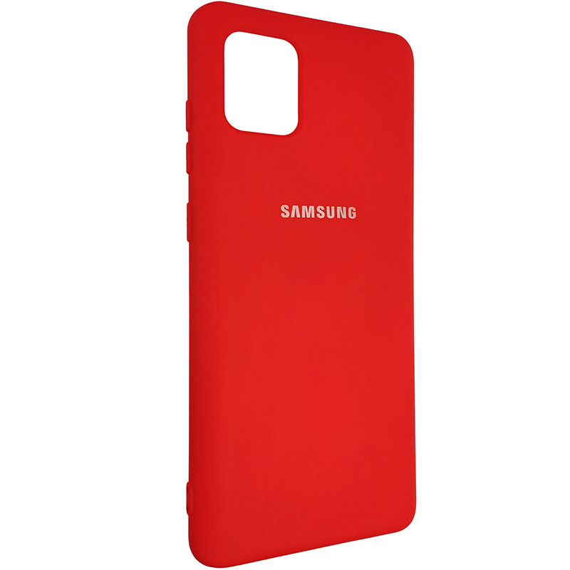 Чохол Silicone Case for Samsung Note 10 Lite Red (14) - 2