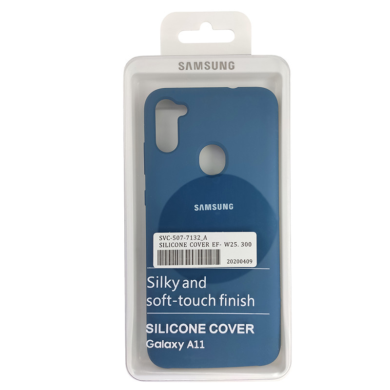 Чохол Silicone Case for Samsung A11/M11 Cobalt Blue (40) - 4