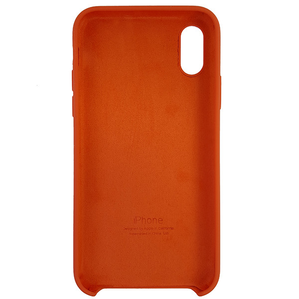 Чохол Copy Silicone Case iPhone X/XS Orange (13) - 4