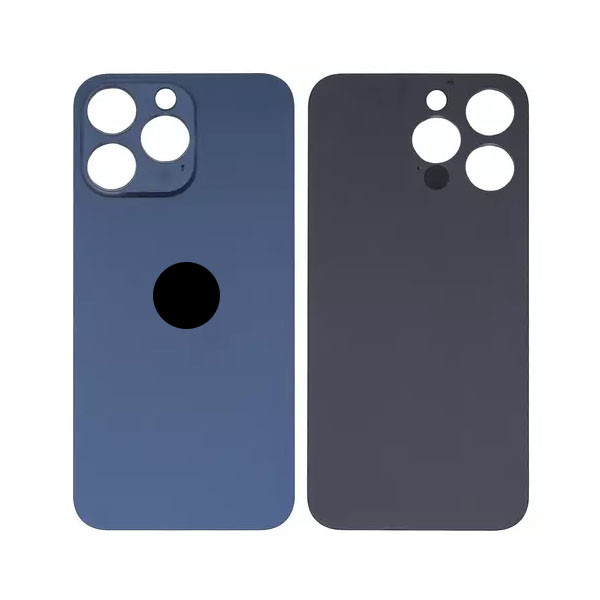 Задня кришка для iPhone 15 Pro Max, High Copy, Big Hole, Blue - 1