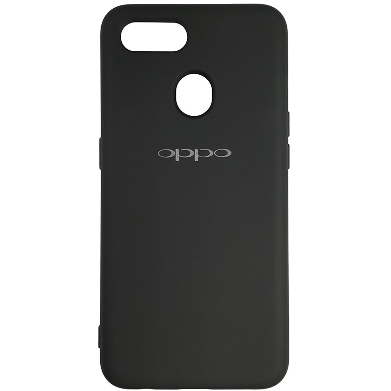 Чохол Silicone Case for Oppo A12\A7 Black (18) - 1