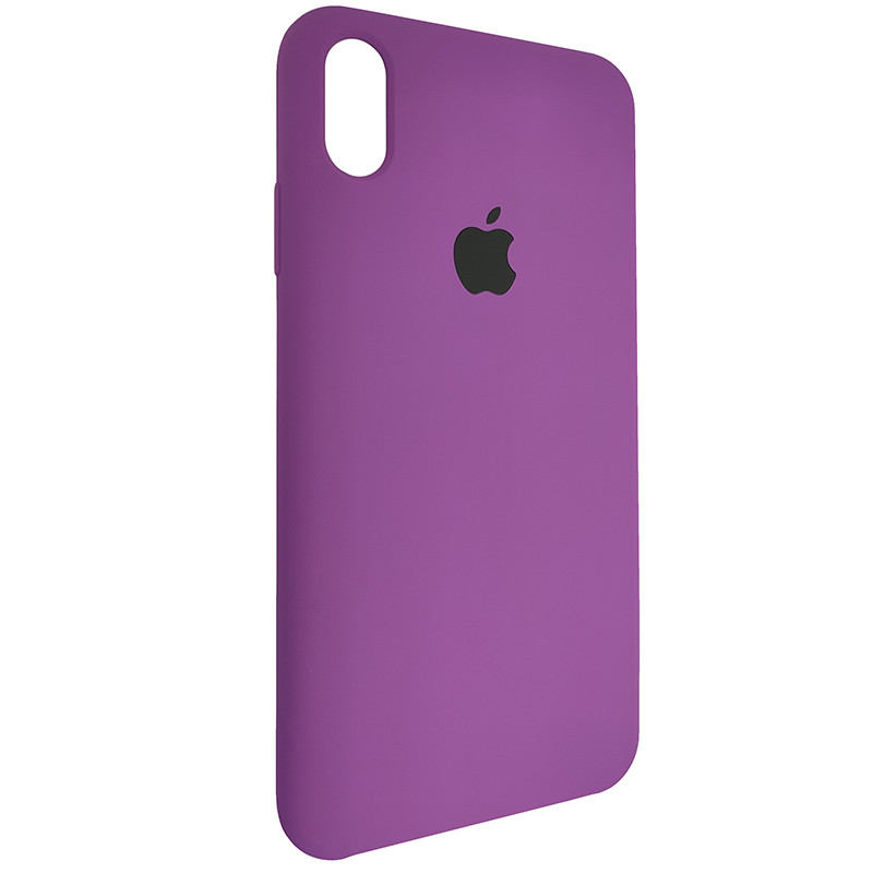 Чохол Copy Silicone Case iPhone XS Max Purpule (45) - 1