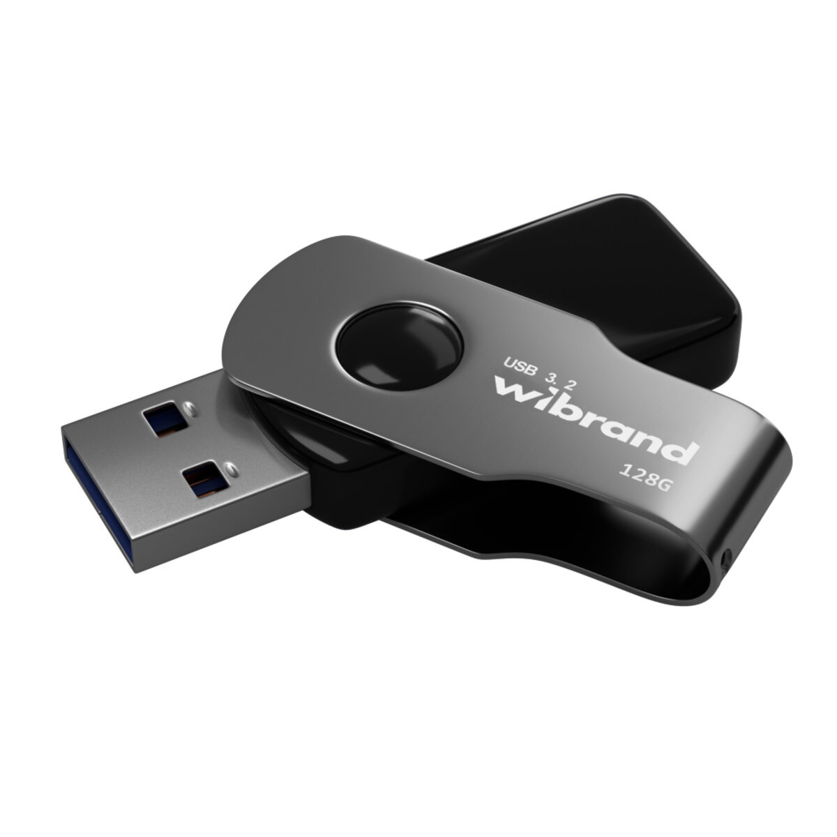 Флешка Wibrand Lizard, USB 3.2 Gen 1, 128GB, Black - 3