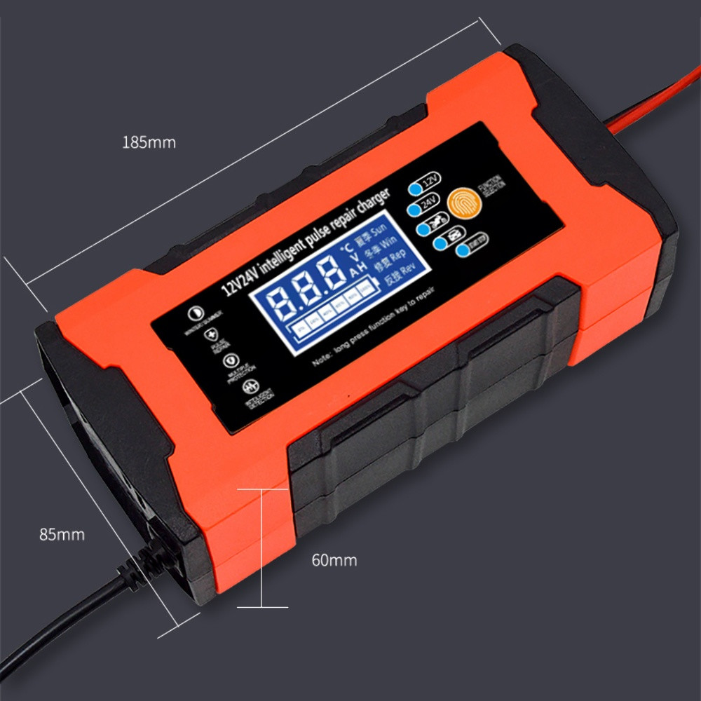 Зарядний пристрій для гелевих, кислотних, AGM акумуляторів 12V/24V, 10A 120W  - 11