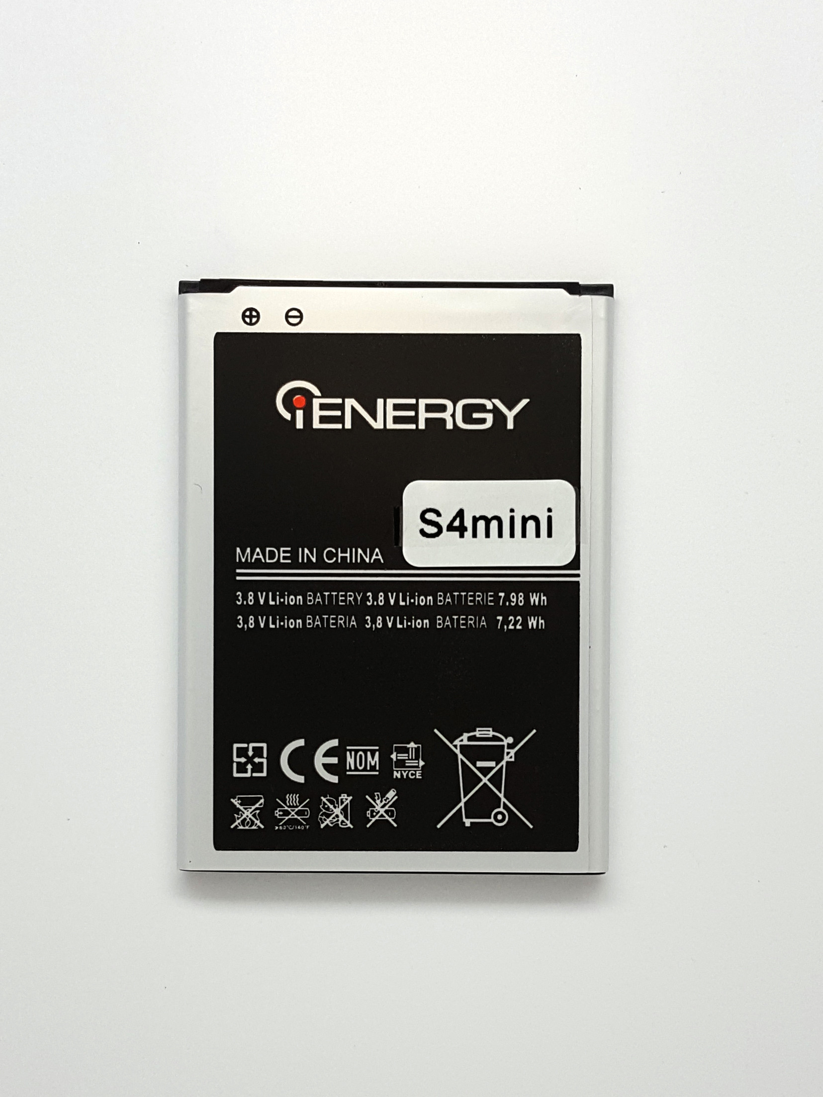 Акумулятор iENERGY SAMSUNG Galaxy S4 mini (B500CE) (1900 mAh) - 1